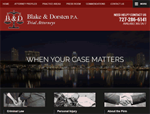 Tablet Screenshot of blakedorstenlaw.com